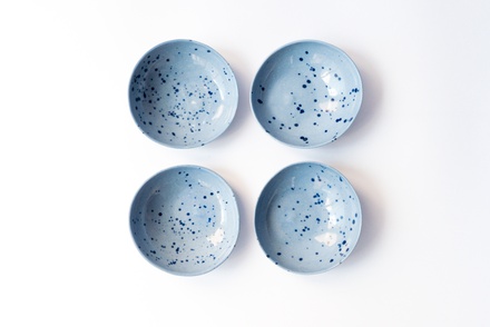set of 2 blue soya bowls